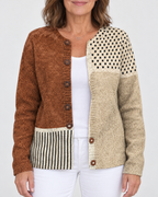 Harriet - Printed Knit-Look Cardigan