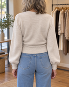 Amandine - Tie Wrap Knit Top