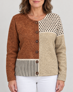 Harriet - Printed Knit-Look Cardigan