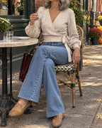 Amandine - Tie Wrap Knit Top