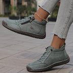 LunaStep | Orthopaedic Women's Lace-Up Sneaker Boots with Side Zip